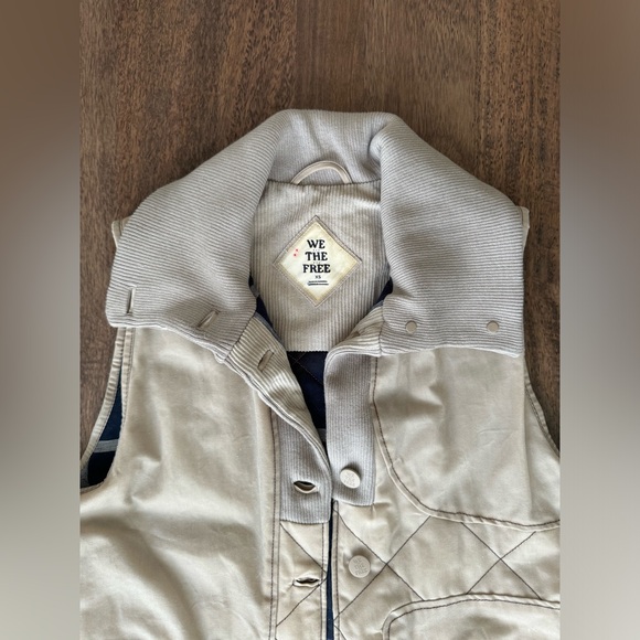 Free People Benny Waxed Canvas Vest NWOT - Picture 5 of 9